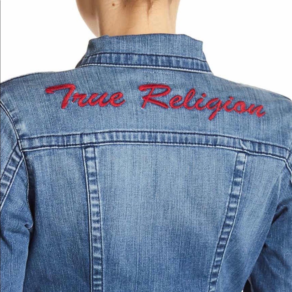 True Religion Embroidery Denim Jacket